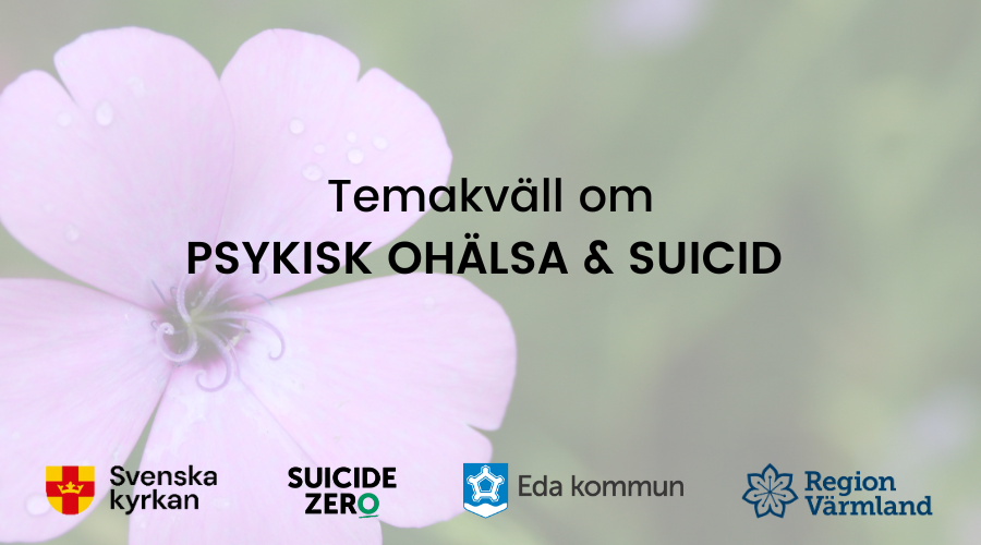 Temakväll om psykisk ohälsa och suicid