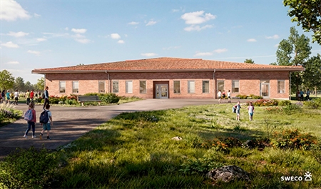 En bild som beskriver Om- och tillbyggnad av Gunnarsbyskolan