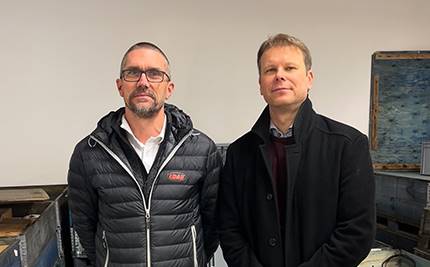 Marcus Lindström (VD EDAB) och Johan Örnberg