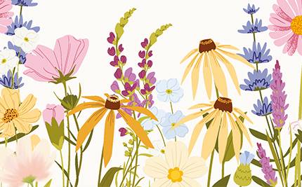 Illustration av blommor